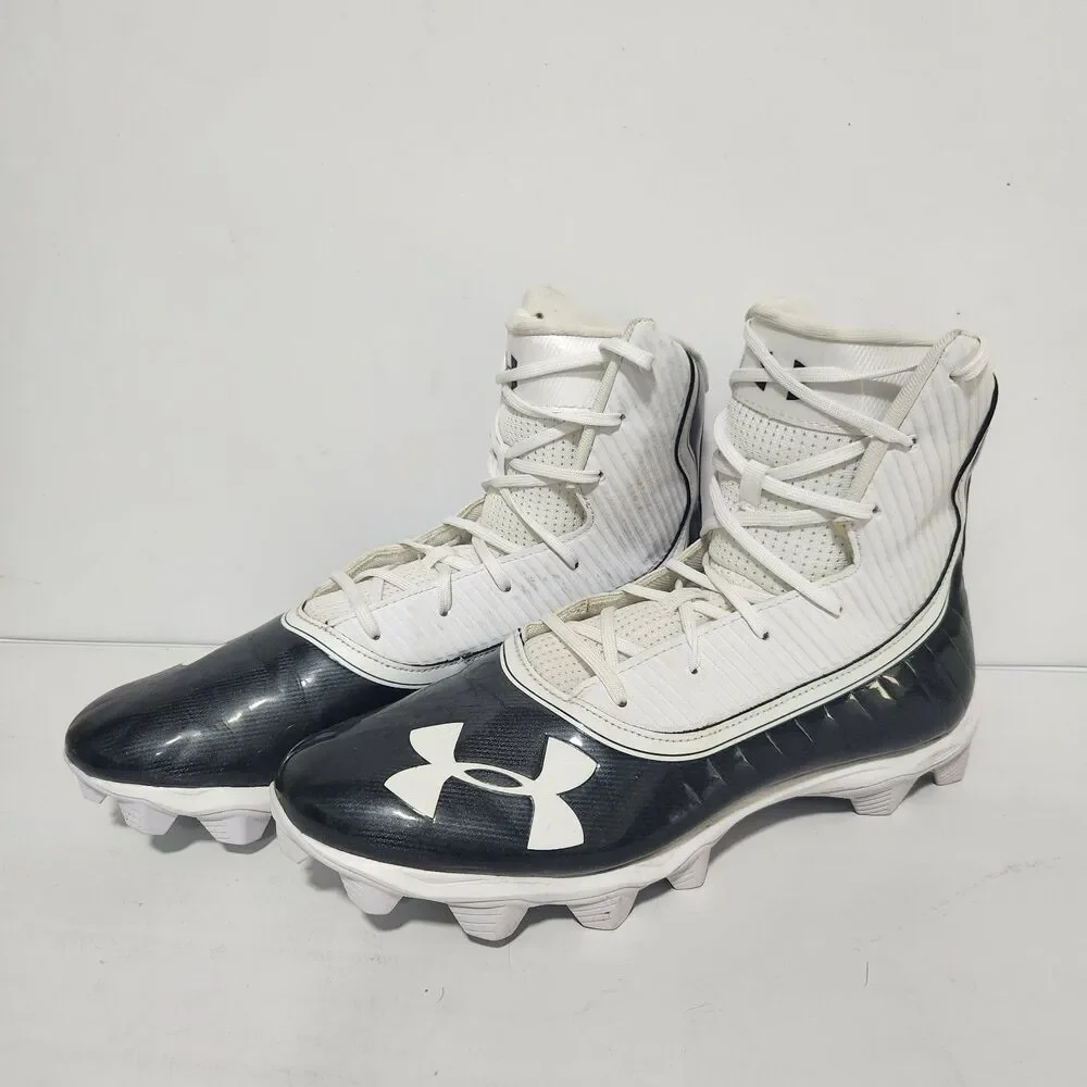 Under Armour Cleats Mens 11 Black Highlight Football MC High Top 3021197-003
